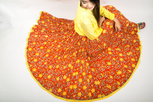 Swing Skirt-Marigold garden